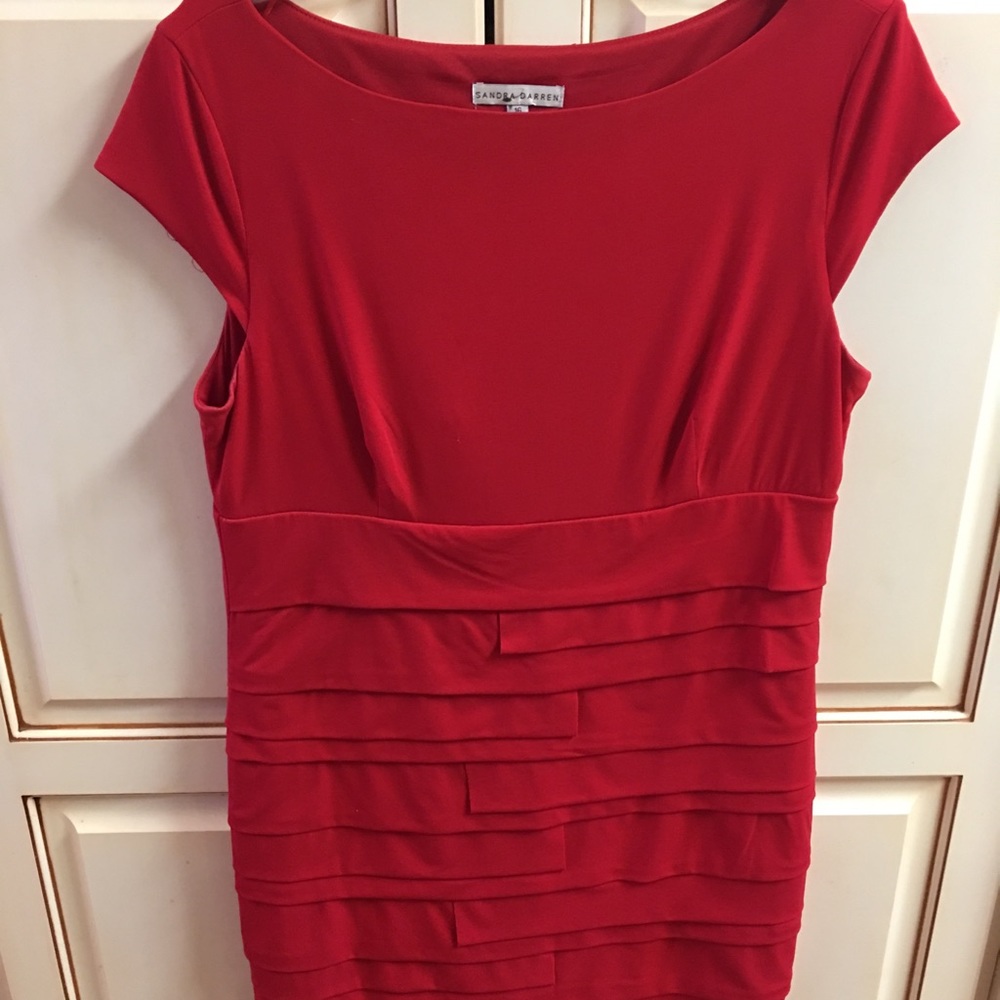 Sandra Darren Red Dress